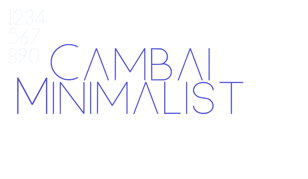 Cambai Minimalist-font-download