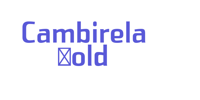 Cambirela Bold Font Download