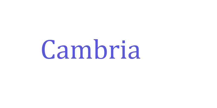 Cambria Font Download