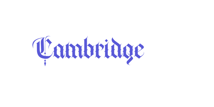 Cambridge Font