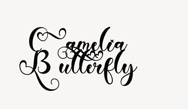 Camelia Butterfly Font