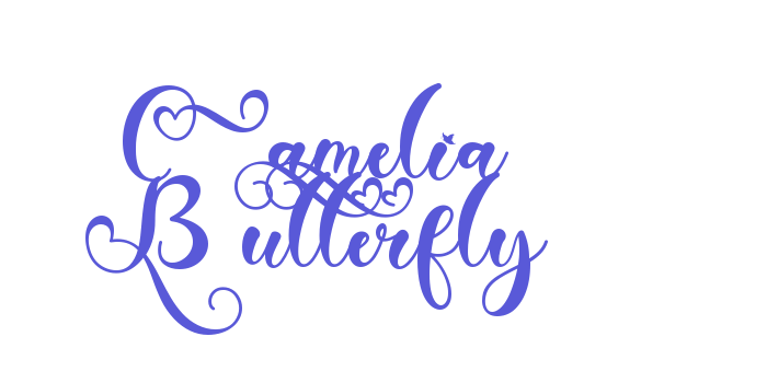 Camelia Butterfly Font Download