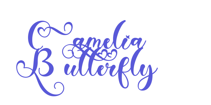 Camelia Butterfly Font