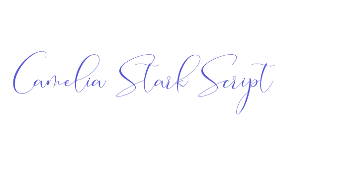 Camelia Stark Script Font