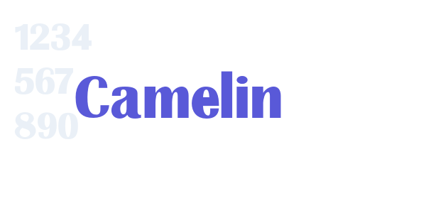 Camelin font free