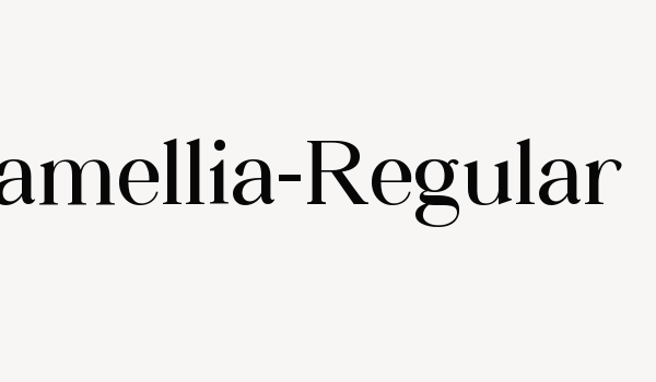 Camellia-Regular Font