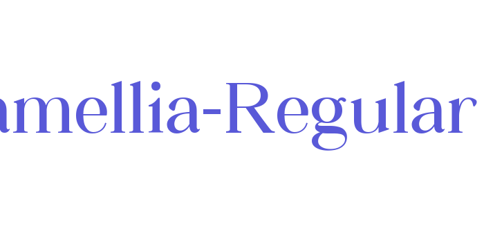 Camellia-Regular Font