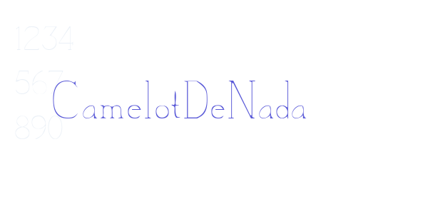 CamelotDeNada font free