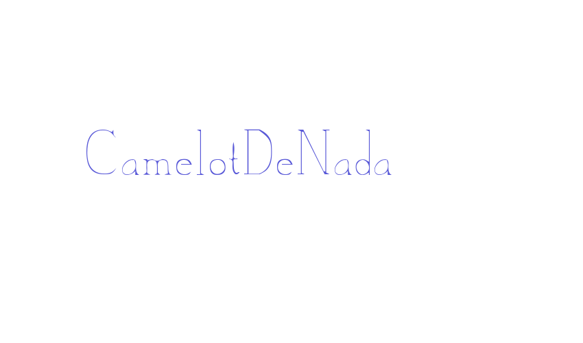 CamelotDeNada Font Download