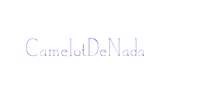 CamelotDeNada Font Download