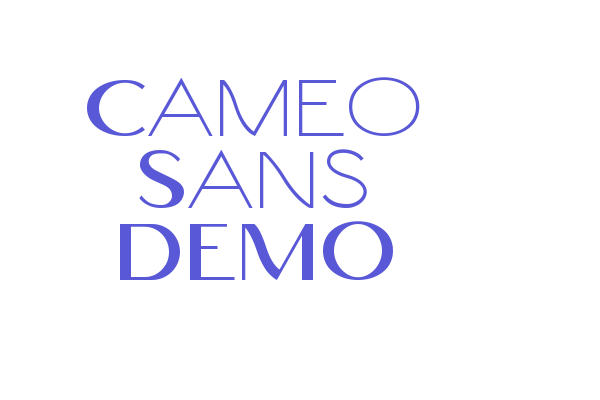 Cameo Sans DEMO Font