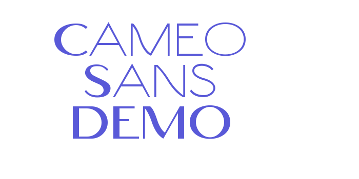 Cameo Sans DEMO Font Download