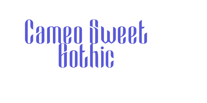 Cameo Sweet Gothic Font Download