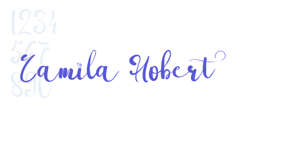 Camila Hobert font free