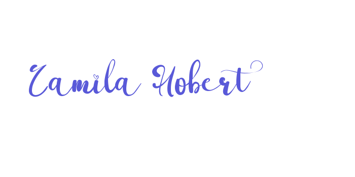 Camila Hobert Font Download