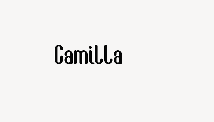 Camilla font download