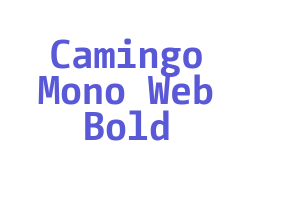 Camingo Mono Web Bold Font