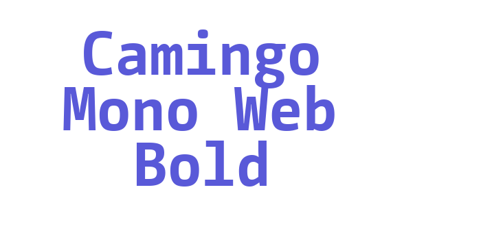 Camingo Mono Web Bold Font Download