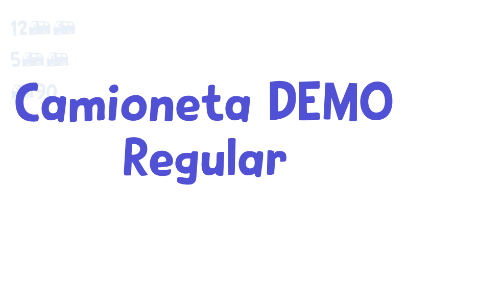 Camioneta DEMO Regular-font-download