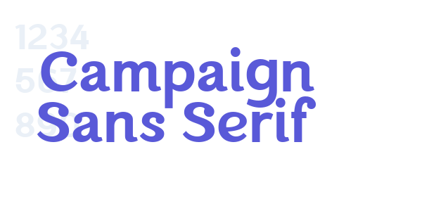 Campaign Sans Serif font free