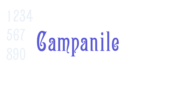 Campanile font free