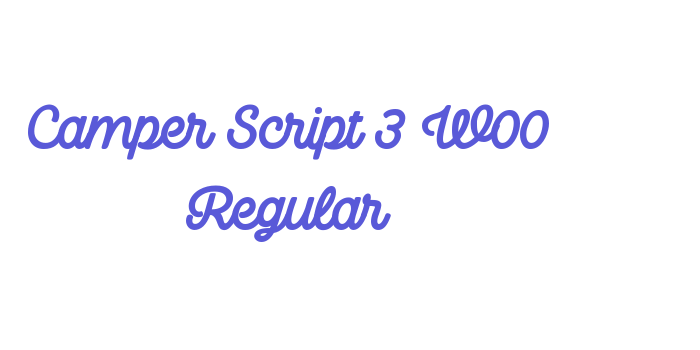 Camper Script 3 W00 Regular Font Download