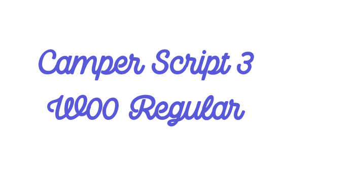 Camper Script 3 W00 Regular Font