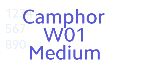 Camphor W01 Medium font free