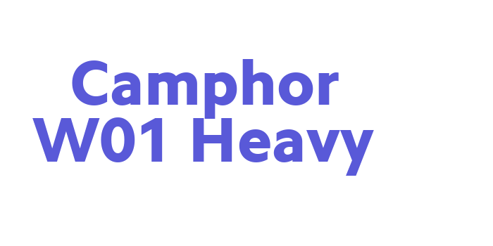 Download Camphor W01 Heavy Font