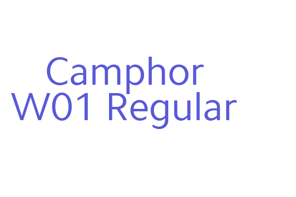 Camphor W01 Regular Font