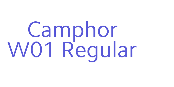 Download Camphor W01 Regular Font