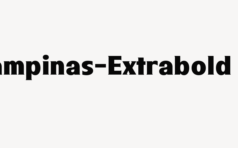 Campinas-Extrabold Font