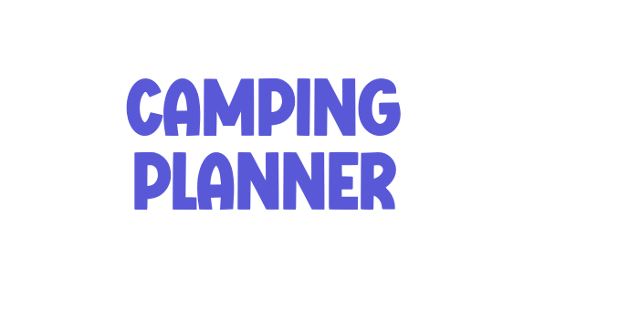 Camping Planner Font Download