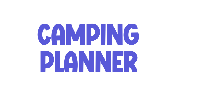 Camping Planner Font