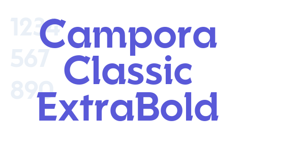 Campora Classic ExtraBold font free