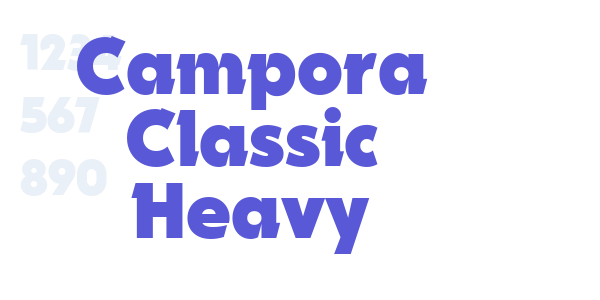 Campora Classic Heavy font free