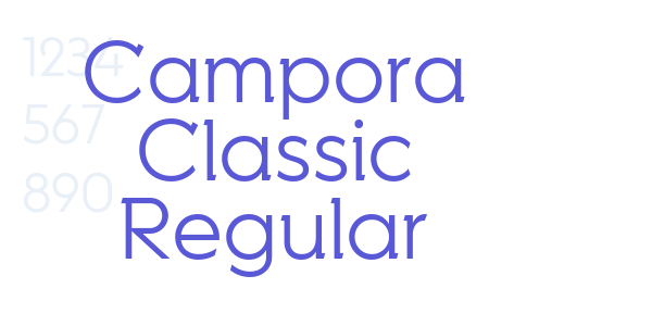 Campora Classic Regular font free