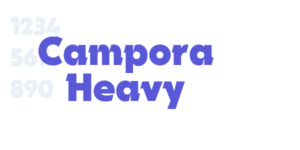 Campora Heavy font free