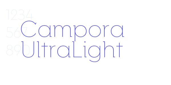 Campora UltraLight font free