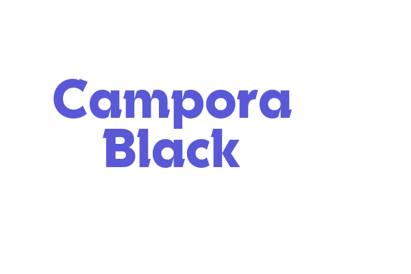 Campora Black Font