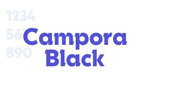 Campora Black font download