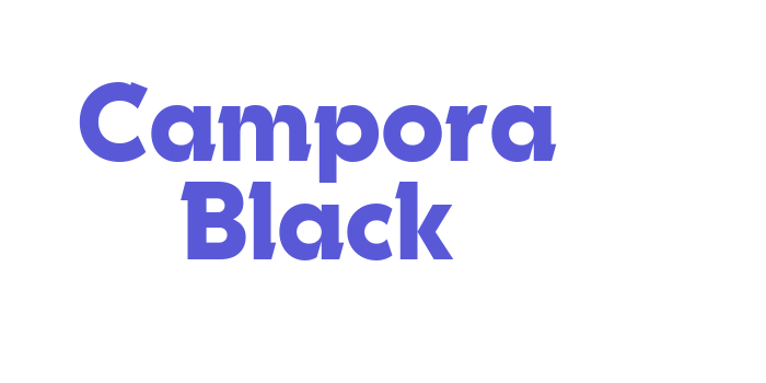 Campora Black Font