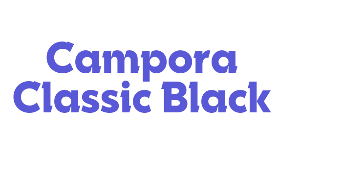 Campora Classic Black Font Download