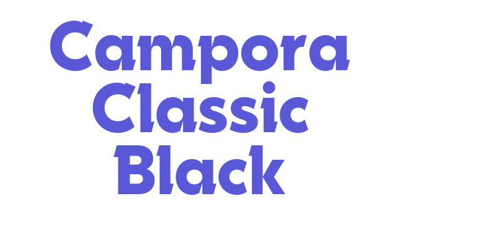 Campora Classic Black Font