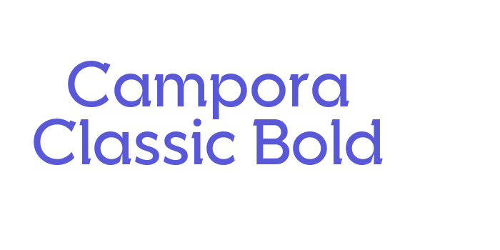 Campora Classic Bold Font Download