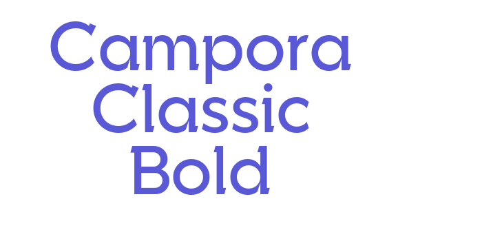 Campora Classic Bold Font