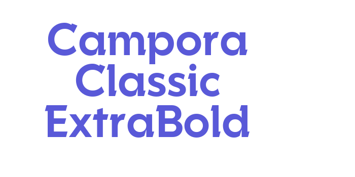 Campora Classic ExtraBold Font Download