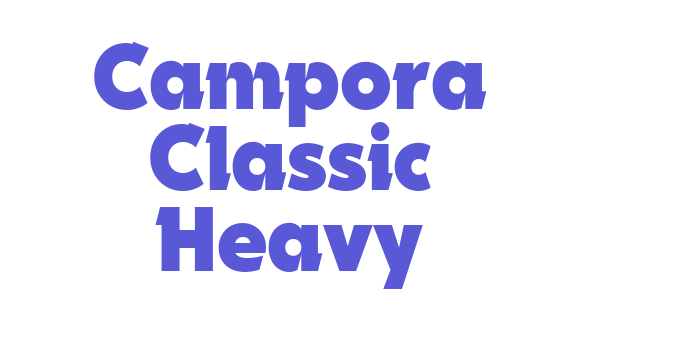 Campora Classic Heavy Font Download