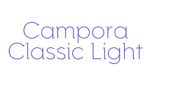 Campora Classic Light Font Download