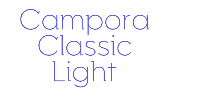 Campora Classic Light Font